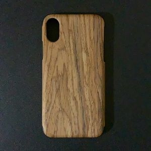 Wood Print iPhone XS TPU Case
